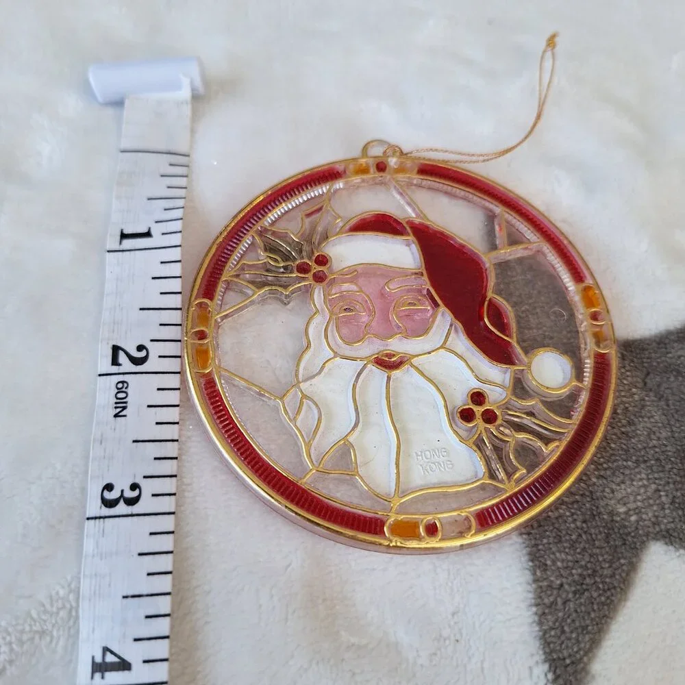Lot of‎ 3 Santa & Elf Vintage Christmas Ornaments Hong Kong, Felt China